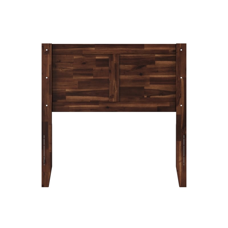 Pemberly Row Canyon Twin Wood Headboard in Barnwood
