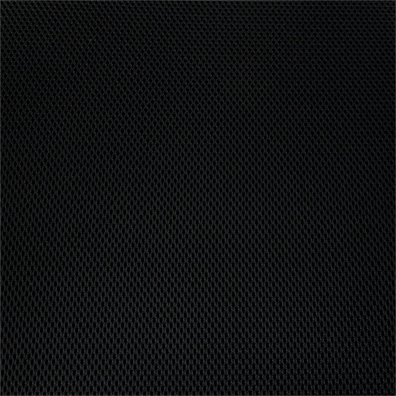 Pemberly Row Deluxe Back with Memory Foam Mesh Seat Chair in Black Fabric