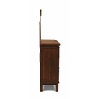 Pemberly Row Contemporary 6-Drawer Solid Wood Dresser in Chestnut