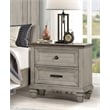 Pemberly Row 2-Drawer Solid Wood Nightstand in Vintage Cream