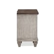 Pemberly Row 2-Drawer Solid Wood Nightstand in Vintage Cream
