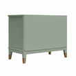 Pemberly Row Modern / Contemporary Wide Nightstand in Pale Green