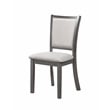 Pemberly Row Modern Solid Wood Dining Chairs in Gray (Set of 2)
