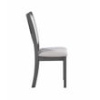 Pemberly Row Modern Solid Wood Dining Chairs in Gray (Set of 2)