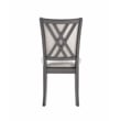 Pemberly Row Modern Solid Wood Dining Chairs in Gray (Set of 2)