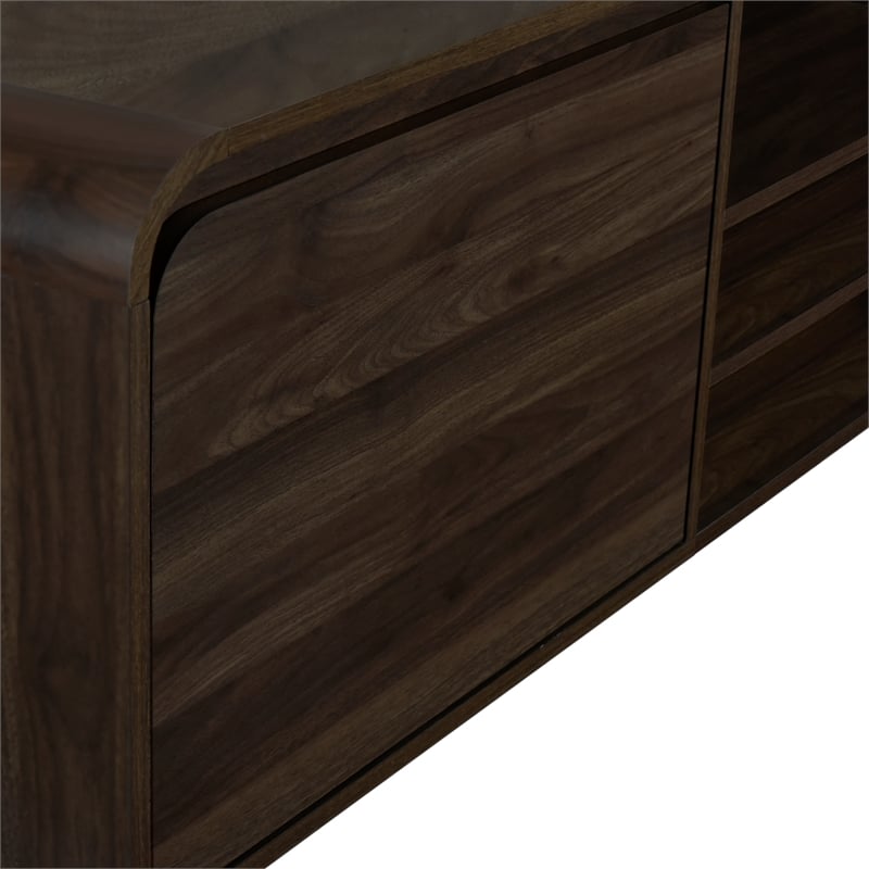 Pemberly Row Modern Wood TV Console for TVs up to 82