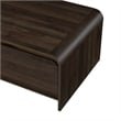 Pemberly Row Modern Wood Coffee Table/Cocktail Table in Walnut