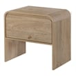 Pemberly Row Contemporary Wood End Tables in Natural (Set of 2)
