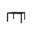 Pemberly Row Wood Counter Height Kitchen Dining Table and Four Chairs Black