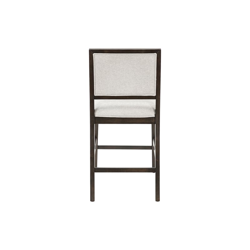 Pemberly Row Wood Counter Height Kitchen Dining Table and Four Chairs Black