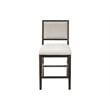 Pemberly Row Wood Counter Height Kitchen Dining Table and Four Chairs Black