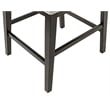 Pemberly Row Wood Counter Height Kitchen Dining Table and Four Chairs Black