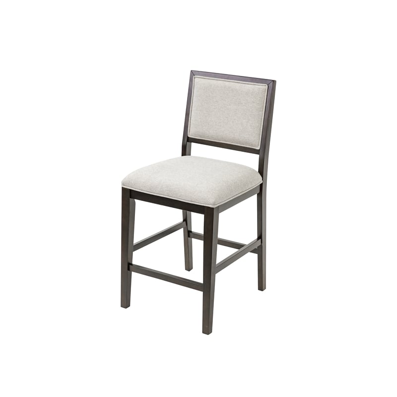 Pemberly Row Wood Counter Height Kitchen Dining Table and Four Chairs Black