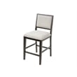 Pemberly Row Wood Counter Height Kitchen Dining Table and Four Chairs Black
