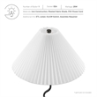 Pemberly Row Modern / Contemporary Wave Squiggle Table Lamp in Black