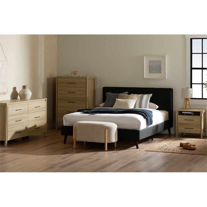 Pemberly Row Modern / Contemporary 5-Drawer Chest Natural Ash