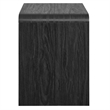 Pemberly Row Modern / Contemporary Wood Nightstand in Black Finish