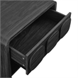Pemberly Row Modern / Contemporary Wood Nightstand in Black Finish
