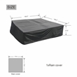 Pemberly Row Square Patio Furniture Covers Waterproof - Black