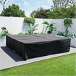 Pemberly Row Square Patio Furniture Covers Waterproof - Black