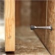 Pemberly Row Solid Rigid Steel Cast Door Stop in Satin Nickel 10 Pack