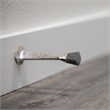 Pemberly Row Solid Rigid Steel Cast Door Stop in Satin Nickel 10 Pack