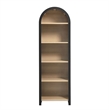 Pemberly Row Modern / Contemporary Bookcase Display Cabinet in Black