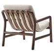 Pemberly Row Modern / Contemporary Chair in Dune Fabric Walnut