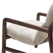 Pemberly Row Modern / Contemporary Chair in Dune Fabric Walnut