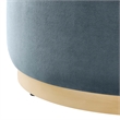 Pemberly Row Modern / Contemporary Ottoman in Cadet Blue Natural