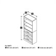 Pemberly Row 36W Closet Organizer with Drawers in White - Engineered Wood
