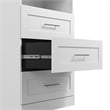 Pemberly Row 36W Closet Organizer with Drawers in White - Engineered Wood