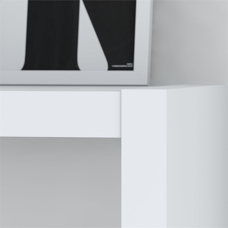 Pemberly Row 56W Craft Table in Pure White - Engineered Wood
