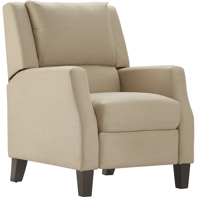 Pemberly Row Modern / Contemporary Push Back Recliner Chair Sand