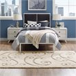 Pemberly Row Modern 8' x 10' Scrolling Vine Shag Area Rug in Cream