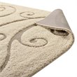 Pemberly Row Modern 8' x 10' Scrolling Vine Shag Area Rug in Cream