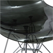 Pemberly Row Eiffel Base Dining Side Chair in Black (Set of 2)