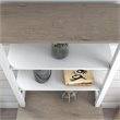 Pemberly Row Tall Hutch Organizer in Shiplap Gray/White - Engineered Wood