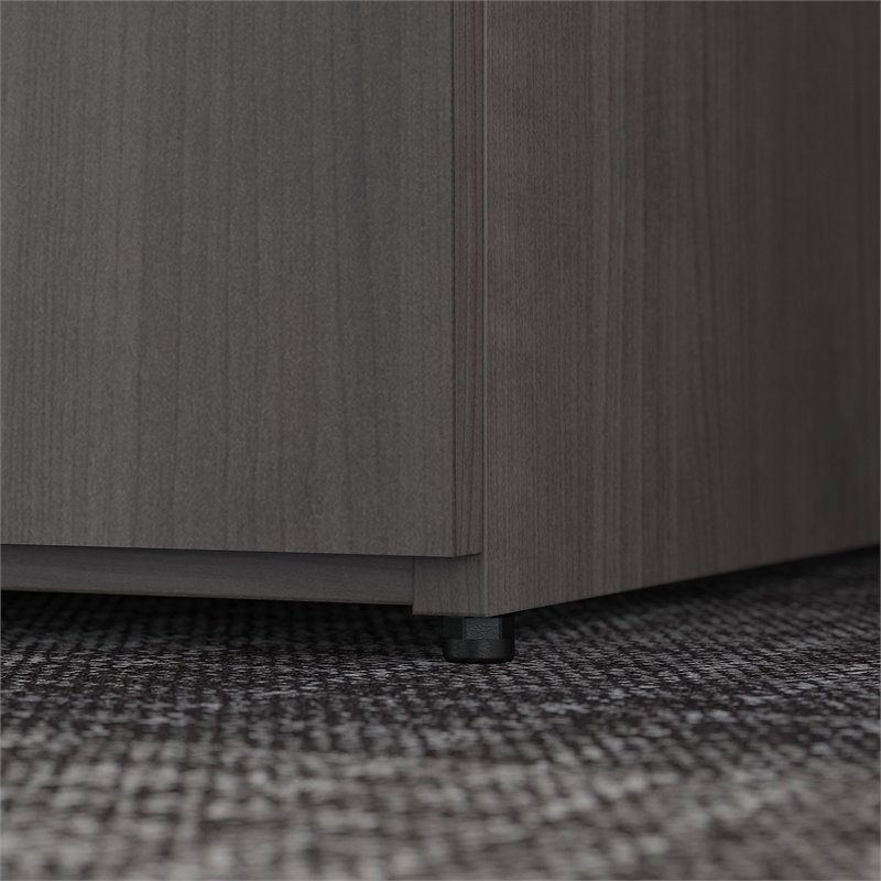 Pemberly Row 36W Storage Cabinet with Doors in Storm Gray - Engineered Wood