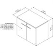 Pemberly Row 36W Storage Cabinet with Doors in Storm Gray - Engineered Wood