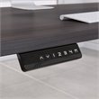 Pemberly Row Height Adjustable U Shaped Desk in Storm Gray - Engineered Wood