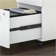 Pemberly Row 2 Drawer Mobile File Cabinet in Pure White - Engineered Wood