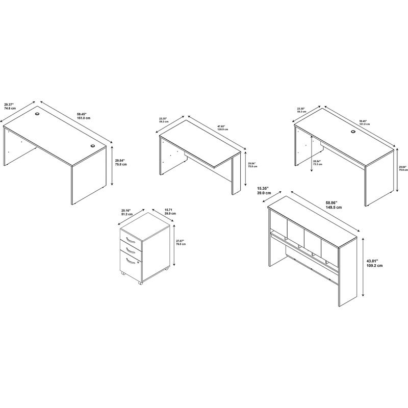 Pemberly Row Engineered Wood 60
