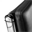 Pemberly Row High Back Contemporary Faux Leather Executive Chair in Black
