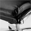 Pemberly Row High Back Contemporary Faux Leather Executive Chair in Black