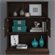 Pemberly Row Lateral File Cabinet with Hutch in Black Walnut - Engineered Wood