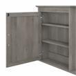 Pemberly Row Bathroom Medicine Cabinet with Mirror in Gray - Engineered Wood