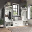 Pemberly Row Entryway Storage Set with Doors in White Ash - Engineered Wood
