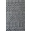 Pemberly Row Modern 5' x 8' Solid Dark Gray Hand Loomed Area Rug