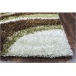 Pemberly Row Modern 5' x 7' Stripe Multi/Ivory Tufted Area Rug